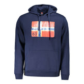 Norway 1963 Blue Cotton Mens Hoodie -   -  Norway 1963.